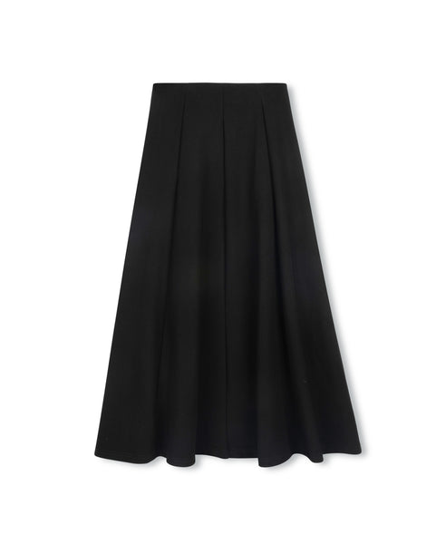 Vibe Ponti Paneled Midi Skirt