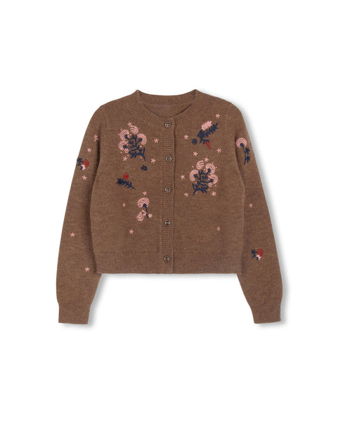One Child/Tustello HarryCardigan w/ Pleated Skirt as Set