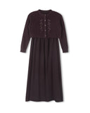 Lilou Maxi Robe w/ Embr Cardigan