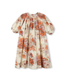 One Child Ellis Floral Smocked Neck Dress