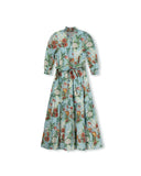 Minimal Fruit Floral Print Dress