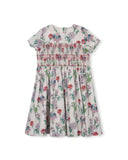 One Child Ezzie Floral Printed Smocking Dress