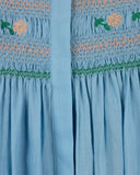 Papillon Embroidered Textured Smock Detail Dress