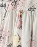 One Child Cindy Floral Printed Pastel Dress