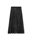 Vibe Elastic Waist A-Line Maxi Skirt