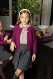 Nou Nelle Floral Blouse & Magenta Cardigan
