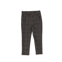 Le Bourdon Wool Plaid Single Pleat Pants