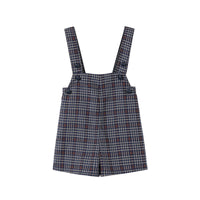 Nou Nelle Boys Plaid Overalls