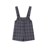 Nou Nelle Boys Plaid Overalls