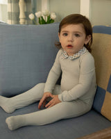 Minimoi Plaid Collar Footie