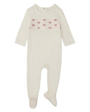 Minimoi Pretty Bow Smocking Footie