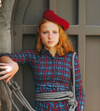 Valentina Plaid Smocked Blouse