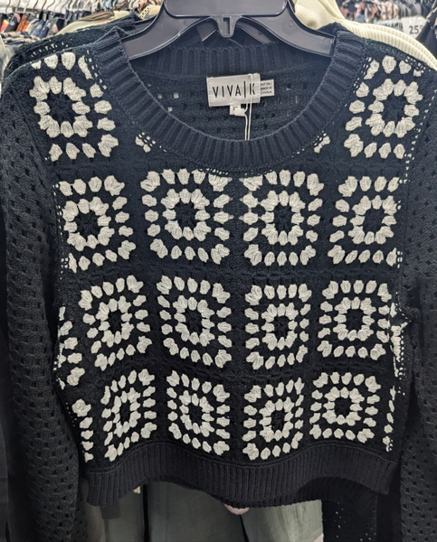 Viva K Crochet Flowers Top