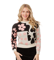 Zoey + Oliver Flowers Sweater