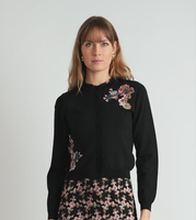 The Norway Club Corner Flowers Cardigan
