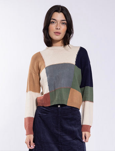 Concept Square Patch Sweater
