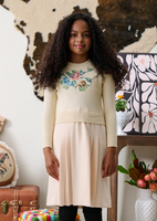 Porter Dress With Embroidered Sweater