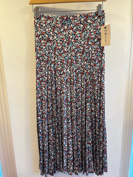 Orly Maxi Small Flowers Skirt