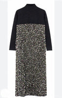 Papillon Printed Pleated Maxi Robe