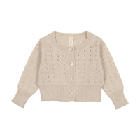 Lilette Dotted Open Knit Cardigan