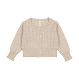 Lilette Dotted Open Knit Cardigan