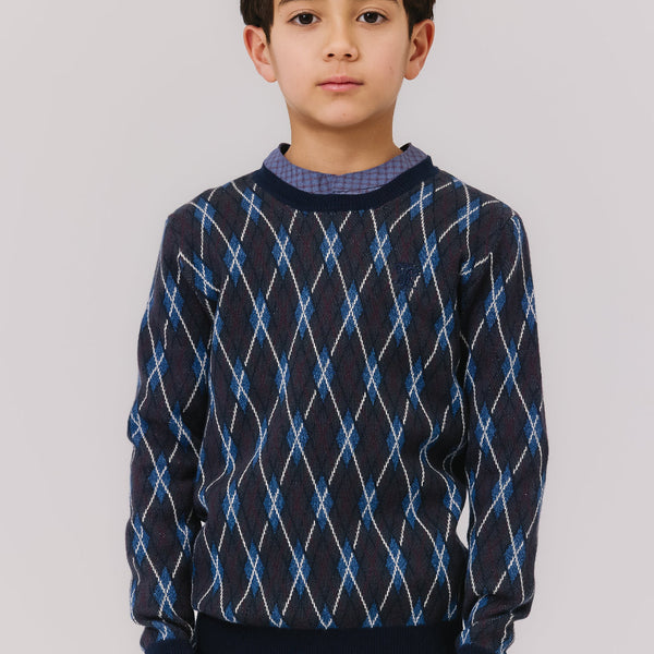 Kipp Jared Argyle Knit Sweater