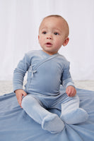 Kipp Pointelle Velour Footie & Bonnet