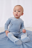 Kipp Pointelle Velour Footie & Bonnet