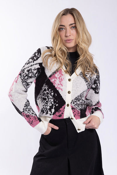 Latitude Diamond Cardigan
