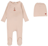 Lilette Doll Footie & Hat Set