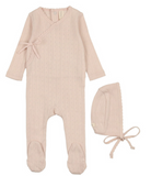 Lilette Fine Pointelle Footie, Hat & Blanket Layette Set