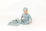 Bee & Dee Lets Go Footie, Hat & Blanket