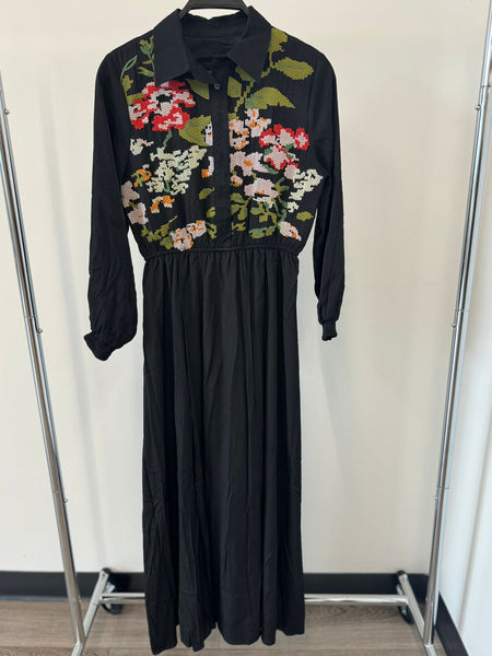 Signature Embroidered Flower Print Dress Hats to Hose Signature Embroidered Flower Print Dress Hats to Hose