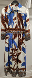 Santorini Botanical Print Dress