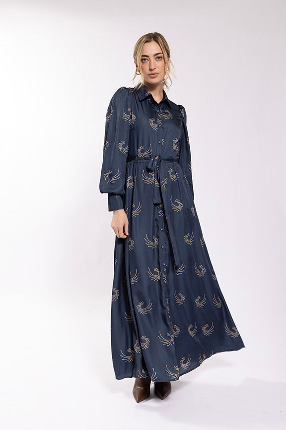 ワンピース and mary Grenda ribbon long dress ANDMARY】Grenda ribbon long dress