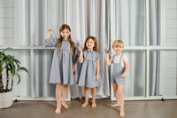 Nou Nelle Gingham Boys Overalls