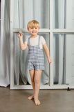 Nou Nelle Gingham Boys Overalls