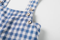 Nou Nelle Gingham Boys Overalls