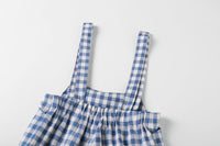 Nou Nelle Gingham Boys Overalls