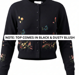Coco de La Mour Floral Cardigan