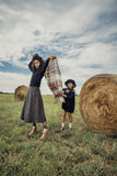 Bamboo Smocked Swing Collar Dress