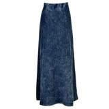 Baby O Acid Washed Rib Panel Skirt 36"