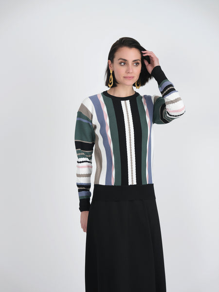 Mademoiselle Vertical Stripe Sweater