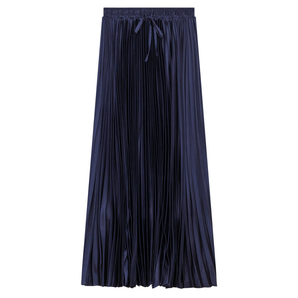 Mademoiselle Satin Pleated Skirt