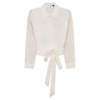 EUX Exclusive Cotton Wrap Blouse