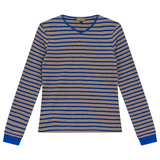 Coco Stripe Vneck W Contrast Tee