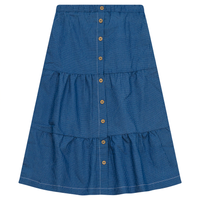 Charlotte & George Button Down Tiered Skirt