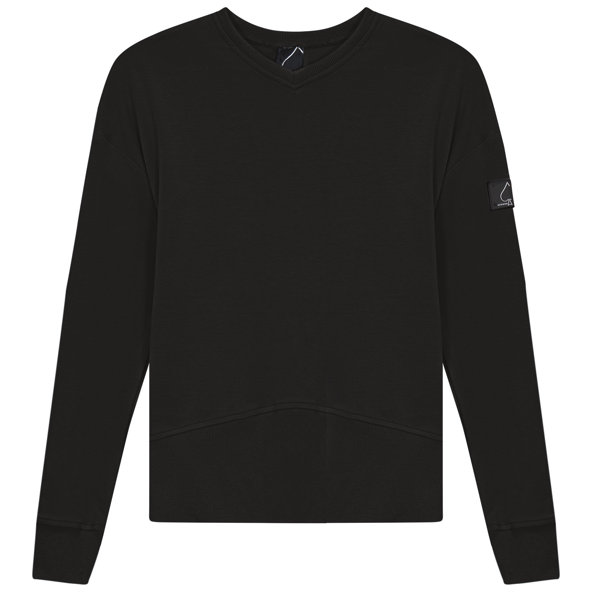 Spades Vneck Sweatshirt Rib Combo Top – Hats to Hose