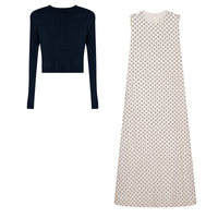 Noni Print Dress w Cardi Set