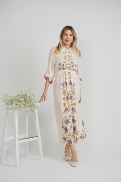 linen jersey maxi dress Heavenly Linen Maxi Dress main image 1